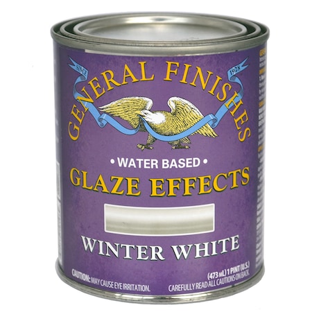 General Finishes 1 Pt Winter White Glaze Effects Water-Based Translucent Color PTWW